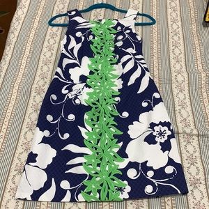 Lilly Pulitzer Dress Delia Shift Sleeveless Dress Bright Navy NWT